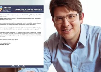Centro Democrático pide suspensión de sesiones públicas por atentado a Miguel Uribe Turbay