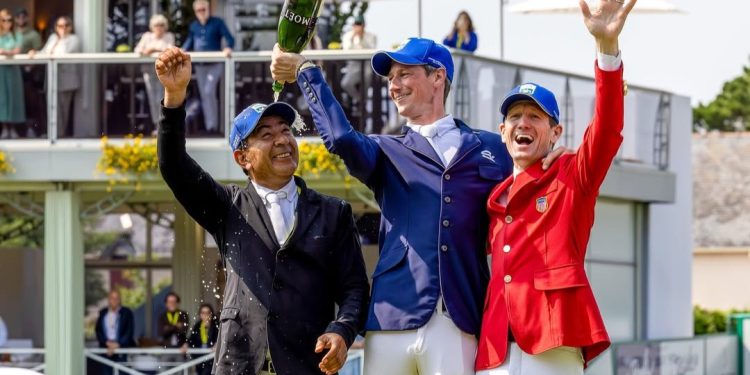 René López, segundo lugar en el Gran Premio de ecuestre en Francia