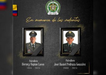 Dos policías asesinados por francotirador del ELN en Río de Oro, Cesar: ofrecen recompensa de $200 millones