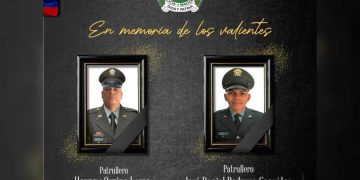 Dos policías asesinados por francotirador del ELN en Río de Oro, Cesar: ofrecen recompensa de $200 millones