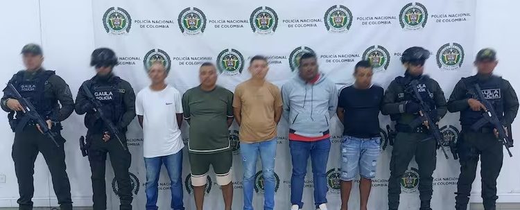 Capturan a cinco presuntos integrantes del Clan del Golfo en Córdoba, incluido un cabecilla de zona