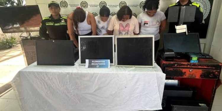 Capturan a cuatro mujeres en Baranoa por operar juegos de azar ilegales