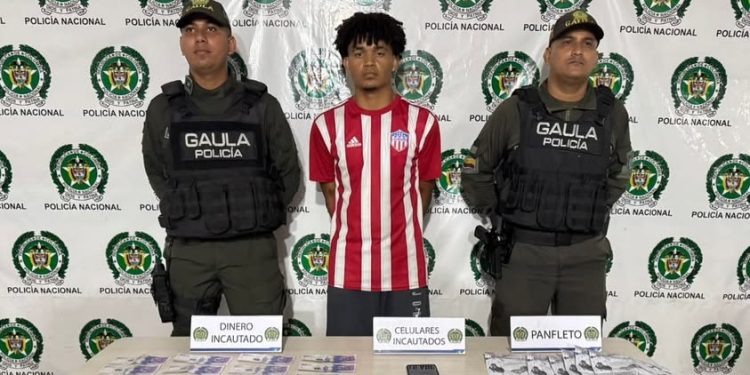 Extorsionaba con videos y panfletos: cae presunto integrante de «Los Costeños» en Soledad