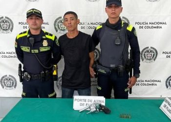 Sujeto capturado por porte ilegal de arma de fuego en el suroriente de Barranquilla