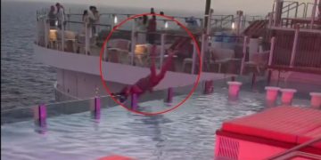 De la diversión al luto: pasajero cae al mar y muere en el crucero más grande del mundo