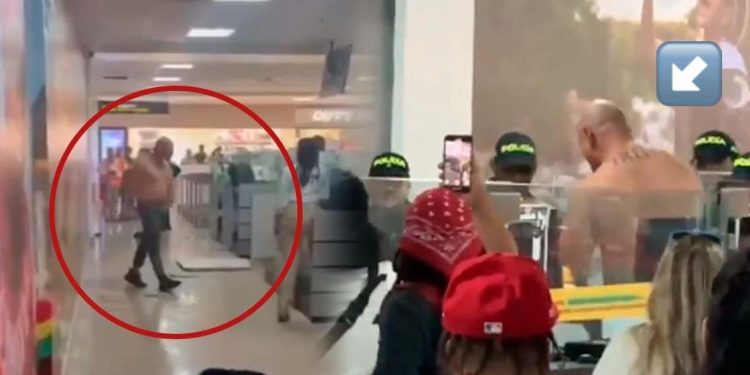 Capturan a extranjero por causar desmanes en zona de migración del aeropuerto de Cartagena