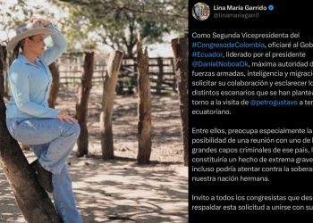 Vicepresidenta de la Cámara pide a Ecuador aclarar versiones sobre visita del presidente Petro