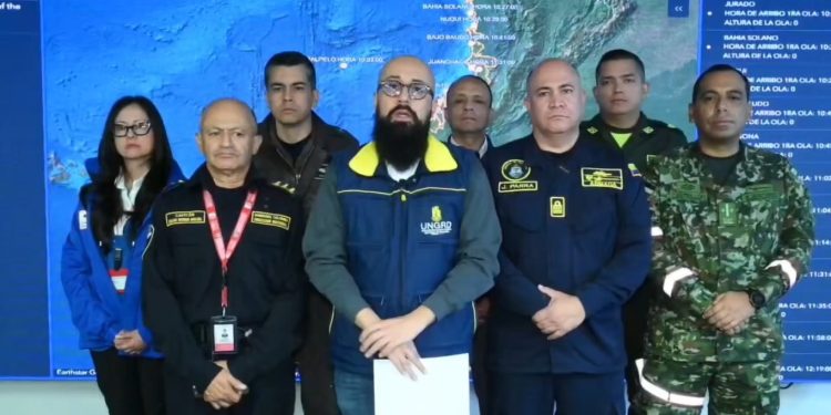 Colombia rebaja a advertencia el nivel de alerta por tsunami para la Costa Pacífica