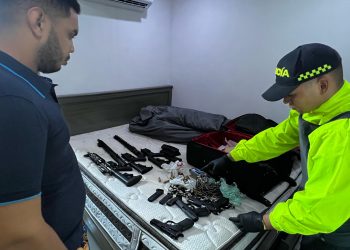 Cuatro capturados con armamento de guerra y vehículos hurtados al norte de Barranquilla