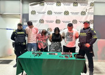 Capturados en flagrancia cuatro presuntos delincuentes en el barrio La Unión de Barranquilla