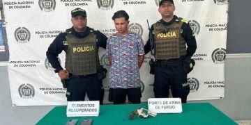 Capturado en flagrancia por hurto y porte ilegal de arma en el norte de Barranquilla