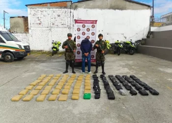 86 kilogramos de marihuana transportados en cajas de cartón fueron incautados por el Ejército Nacional en el Quindío