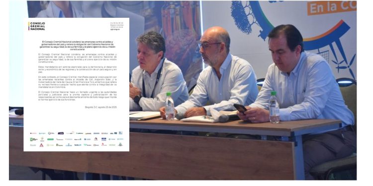 Consejo Gremial rechaza amenazas contra alcaldes y gobernadores y exige garantías de seguridad