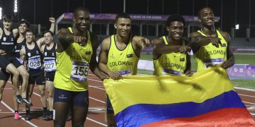 Oro histórico para Colombia en el relevo 4×100 de los Panamericanos Junior