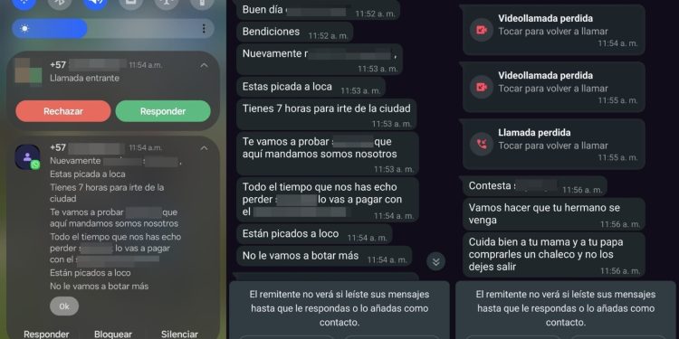Amenazan a familia en Barranquilla y le dan 7 horas para abandonar la ciudad