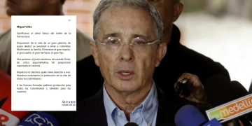 Álvaro Uribe acusa a Gustavo Petro de instigar con su discurso el asesinato del senador Miguel Uribe Turbay