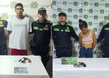 Tres presuntos delincuentes capturados armados en Sabanalarga y Repelón