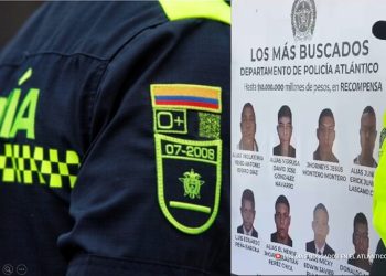 Cartel de los ocho más buscados en rueda de prensa en Sabanalarga presentó la Policía del Atlántico