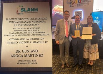 Dr. Gustavo Aroca, primer colombiano en ganar el Premio Víctor Miatello, máxima distinción en Nefrología Latinoamericana
