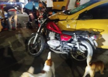 Aparatoso accidente de tránsito en la Cordialidad con carrera 19 en Barranquilla