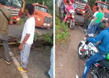 Protesta en Luruaco: comunidad bloquea vía La Cordialidad por deterioro vial