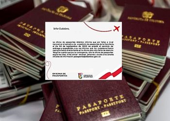 Suspenden temporalmente trámites de pasaportes en el Atlántico por fallas en el sistema nacional