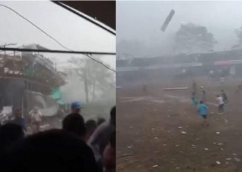 ¡La naturaleza dijo “no más corralejas!” Vendaval desarma fiesta en San Ángel y libera a toros y caballos