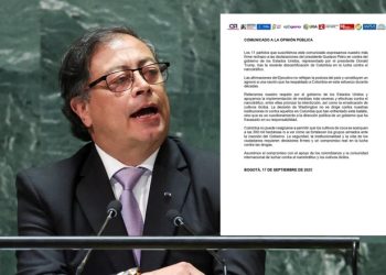 “Rechazamos las declaraciones de Petro contra Estados Unidos”: 11 partidos políticos firman duro pronunciamiento