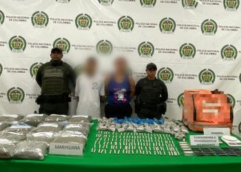 Duro golpe al narcomenudeo en Santa Marta: capturados con marihuana y maleta de domicilios