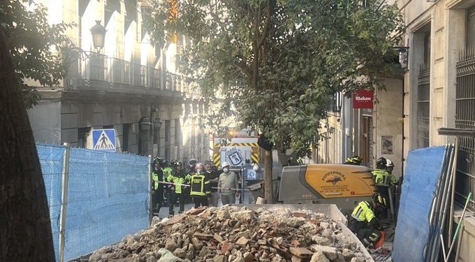 Tragedia en Madrid: derrumbe de edificio en obras deja varios desaparecidos y diez heridos