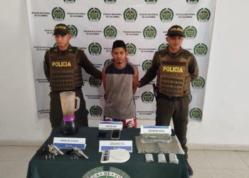 Detenido Alias “El Chino” en Magangué con armas, marihuana y una licuadora