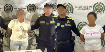 Aprehenden a alias ‘Dayana’ y ‘La Goldis’ en Montería por tráfico de estupefacientes y porte de armas