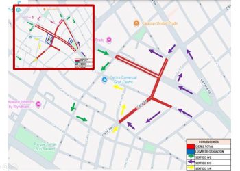 Cierres viales programados en Barranquilla para este lunes 6 de octubre