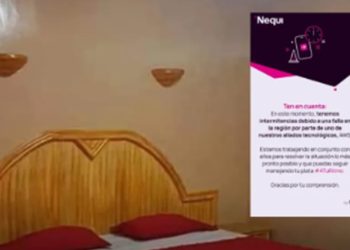 ¡Encerrados por culpa de Nequi! Caída de plataformas deja a pareja seis horas en un motel de Cartagena