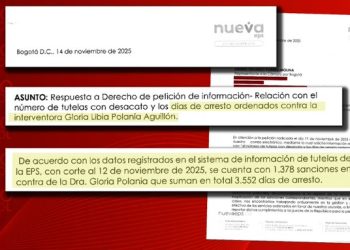 Exinterventora de la Nueva EPS acumuló 1.378 sanciones y más de 3.500 días de arresto por desacato a tutelas