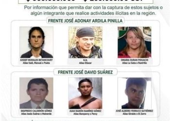 Revelan el cartel de los criminales más buscados del ELN tras atentado contra el Batallón Bolívar en Tunja