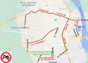 Medidas que regulan circulación de motociclistas continúan vigentes en Barranquilla hasta octubre de 2026