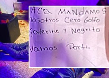 Triple asesinato dentro de un bar en Ciénaga: sicarios dejaron un letrero amenazante