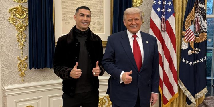 Cristiano Ronaldo se reunió con Donald Trump en la Casa Blanca durante visita del príncipe saudí