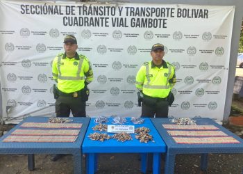 Incautan más de 1.600 unidades de pólvora hechiza en la vía San Onofre–Cartagena