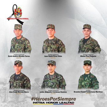 Estos son los militares asesinados por el ELN en Aguachica Cesar
