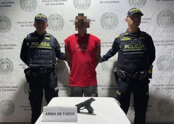 La Policía Nacional captura en flagrancia a alias “Rambo” por porte ilegal de armas de fuego