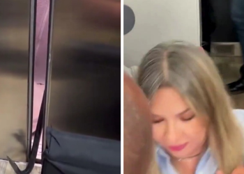 Precandidata a la presidencia Vicky Dávila quedó atrapada en un ascensor