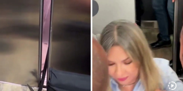 Precandidata a la presidencia Vicky Dávila quedó atrapada en un ascensor