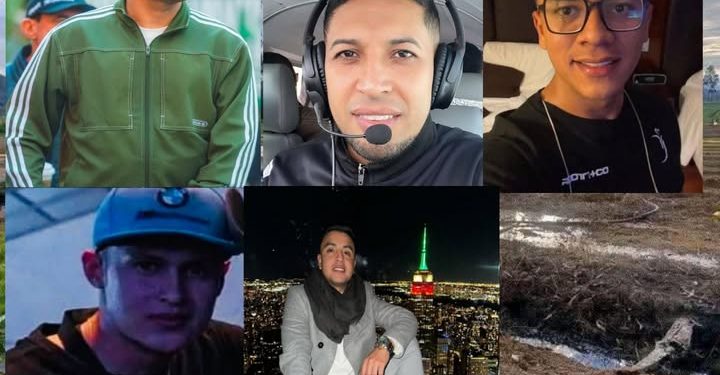 Estos son los nombres de las víctimas del accidente aéreo en el que murió Yeison Jiménez