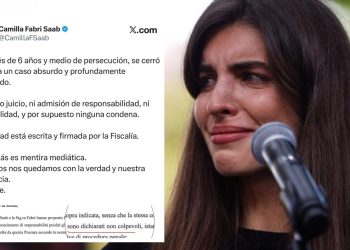 Camilla Fabri niega culpabilidad en proceso judicial en Italia y asegura que el caso fue cerrado