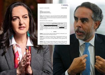 María Fernanda Cabal radica queja disciplinaria contra Armando Benedetti por presunto uso político del cargo