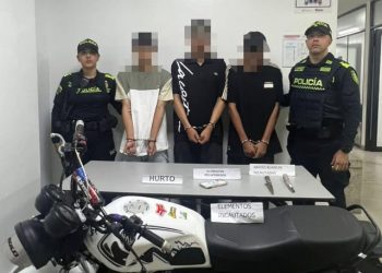 Capturados tres hombres por hurto calificado en el barrio Los Robles, Barranquilla