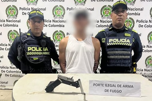 Capturado en Puerto Colombia por portar arma de fuego artesanal