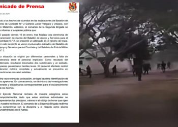 Riña entre militares dejó tres heridos en el Batallón Vergara y Velasco de Malambo
